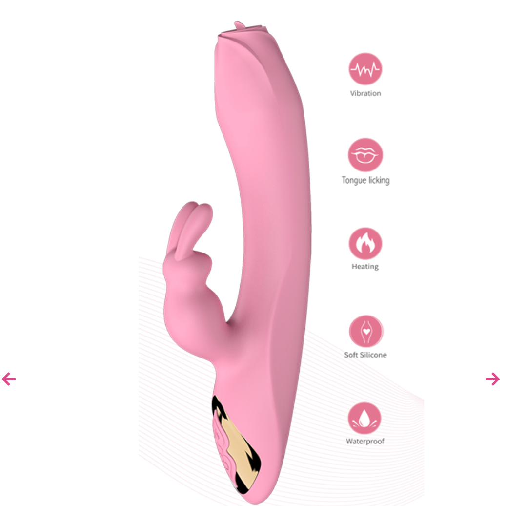 Dual Vibrating Rabbit Wellness Massager – 7 Modes, Magnetic Rechargeable & IPX6 Waterproof