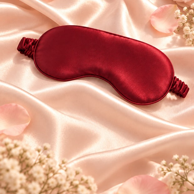 Women’s Satin Sleep Eye Mask – Red