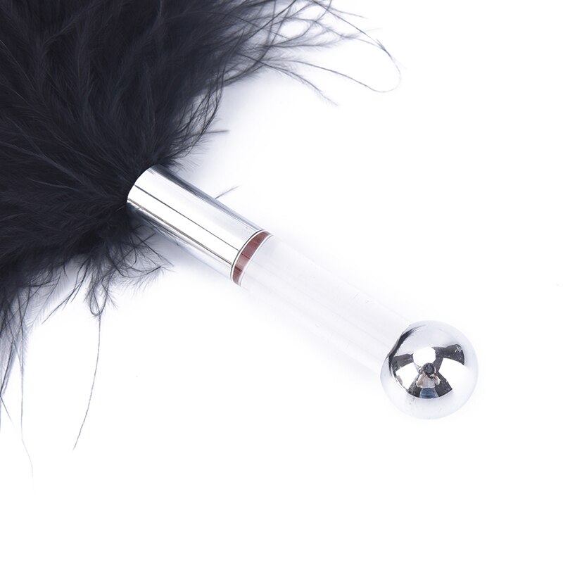 New Black Bird Feather Clit Tickler Spanking Sex Toy Feather Flirting Tickler Sex Whip Flirt Soft Ticklers Slave Flogger