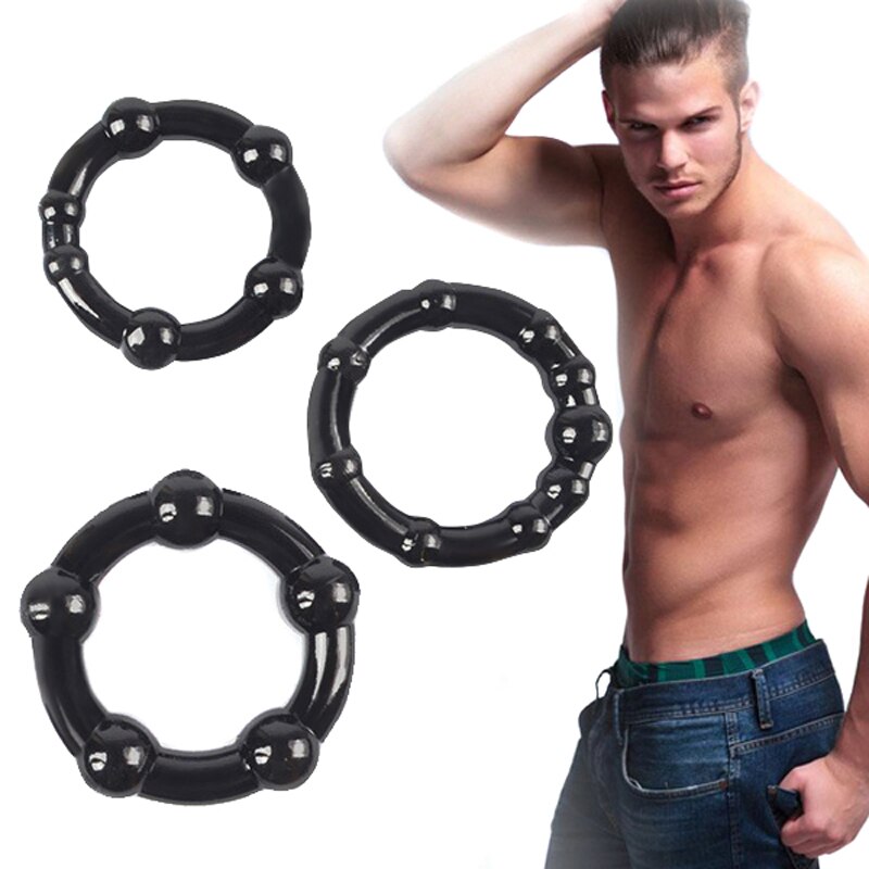 3pcs Silicone Cock Rings Delay Ejaculation Penis Rings Adult Toys Erotic Toy Sex Toys for Men Dropshipping