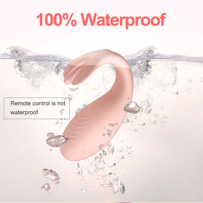 Women’s Waterproof Wireless Personal Wellness Massager with Remote Control – Pink & Blue