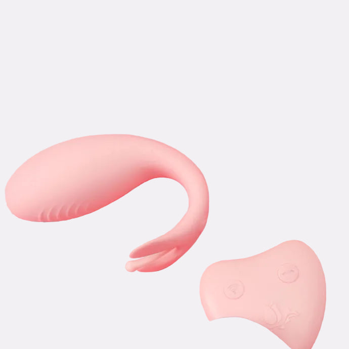 Women’s Waterproof Wireless Personal Wellness Massager with Remote Control – Pink & Blue
