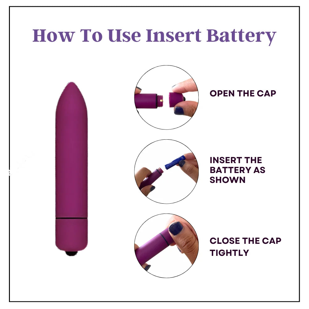 Mini Pocket Bullet Massager – Waterproof & Quiet Vibration