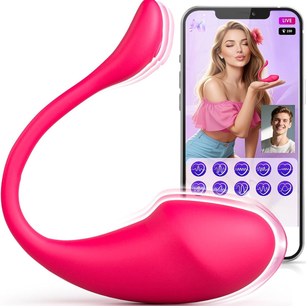 Love Spouse App-Controlled Wearable Vibrator – 8.21 Inch