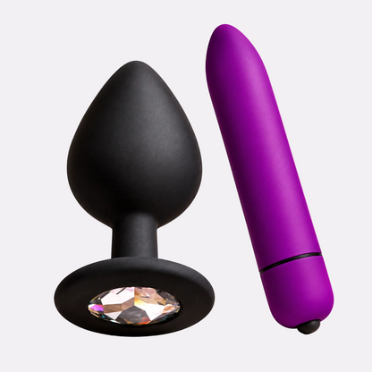 Black & Purple Wellness Duo – 2-Piece Accessory Set