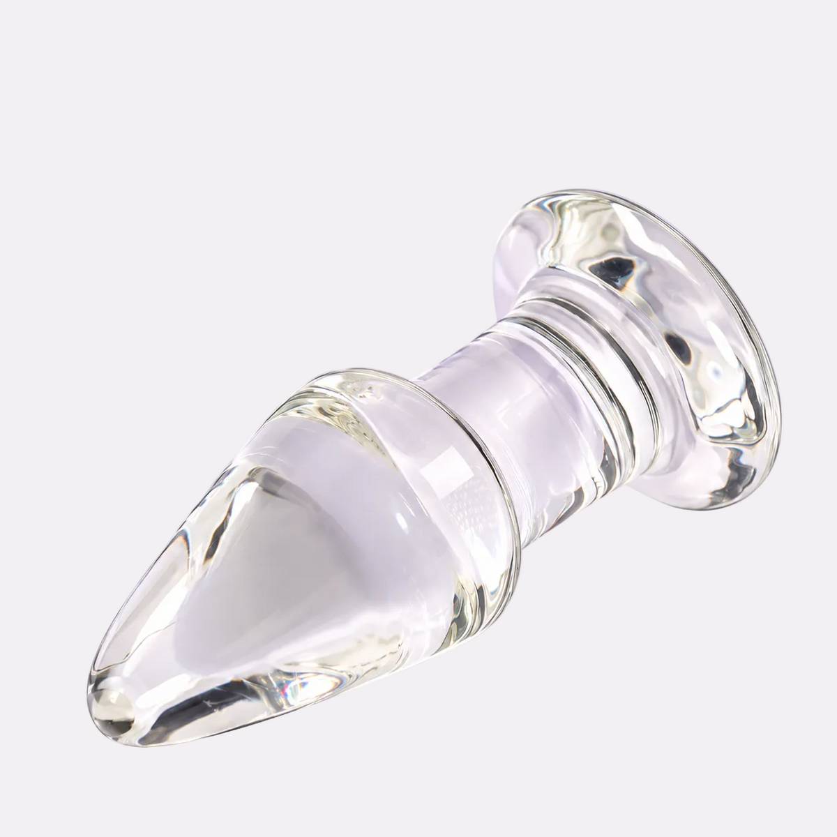 La Privado Wellness Clear Glass Personal Wellness Accessory – 4.3 Inch (11 cm), Smooth Tapered Design