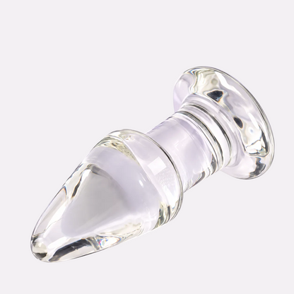 La Privado Wellness Clear Glass Personal Wellness Accessory – 4.3 Inch (11 cm), Smooth Tapered Design
