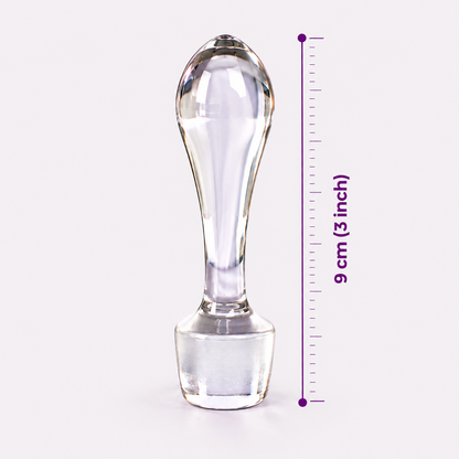 La Privado Wellness Clear Glass Personal Wellness Accessory – 3 Inch (9 cm)