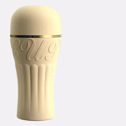 Male Pocket Wellness Massager Cup with Ring – Beige