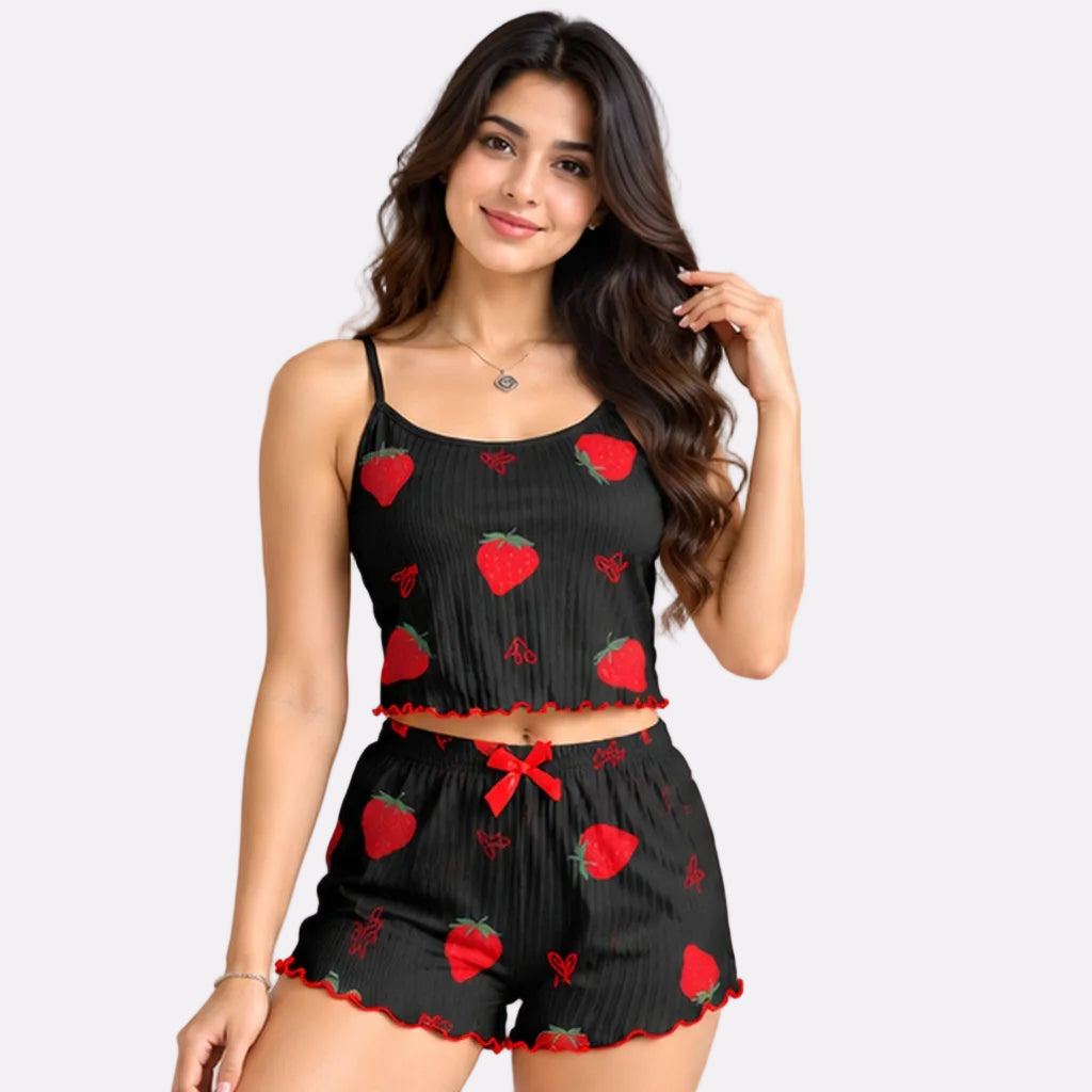 Women's Ribbed Babydoll Nightwear – Black Cut Love