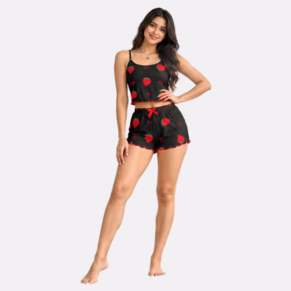 Women's Ribbed Babydoll Nightwear – Black Cut Love