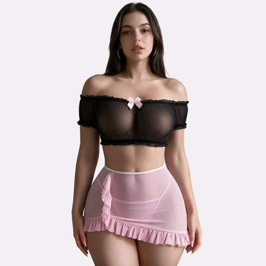 Women's Premium Romantic Shoulder Nightwear – Glamour