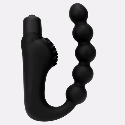 Black Multi-Bead Wellness Massager – Ergonomic Curved Design