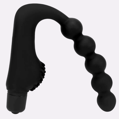 Black Multi-Bead Wellness Massager – Ergonomic Curved Design