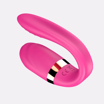 Pink Dual Motor Wellness Massager with Remote – 10 Modes