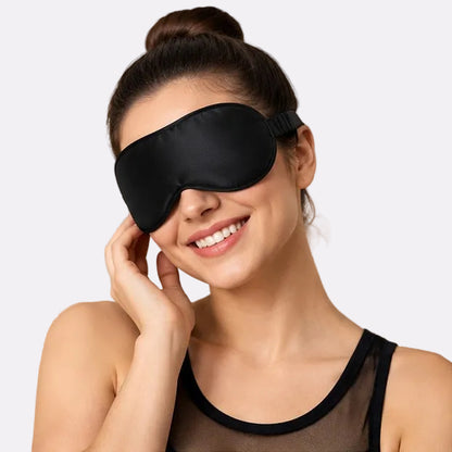 Women’s Satin Sleep Eye Mask – Black
