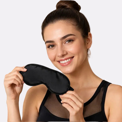 Women’s Satin Sleep Eye Mask – Black