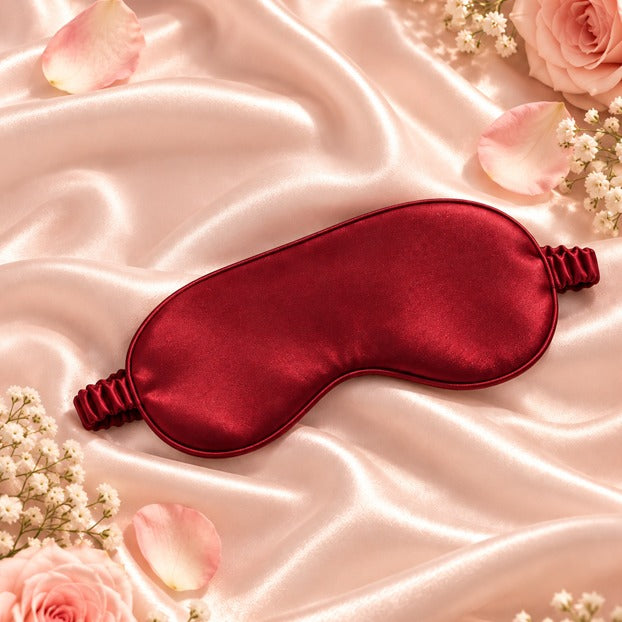 Women’s Satin Sleep Eye Mask – Red