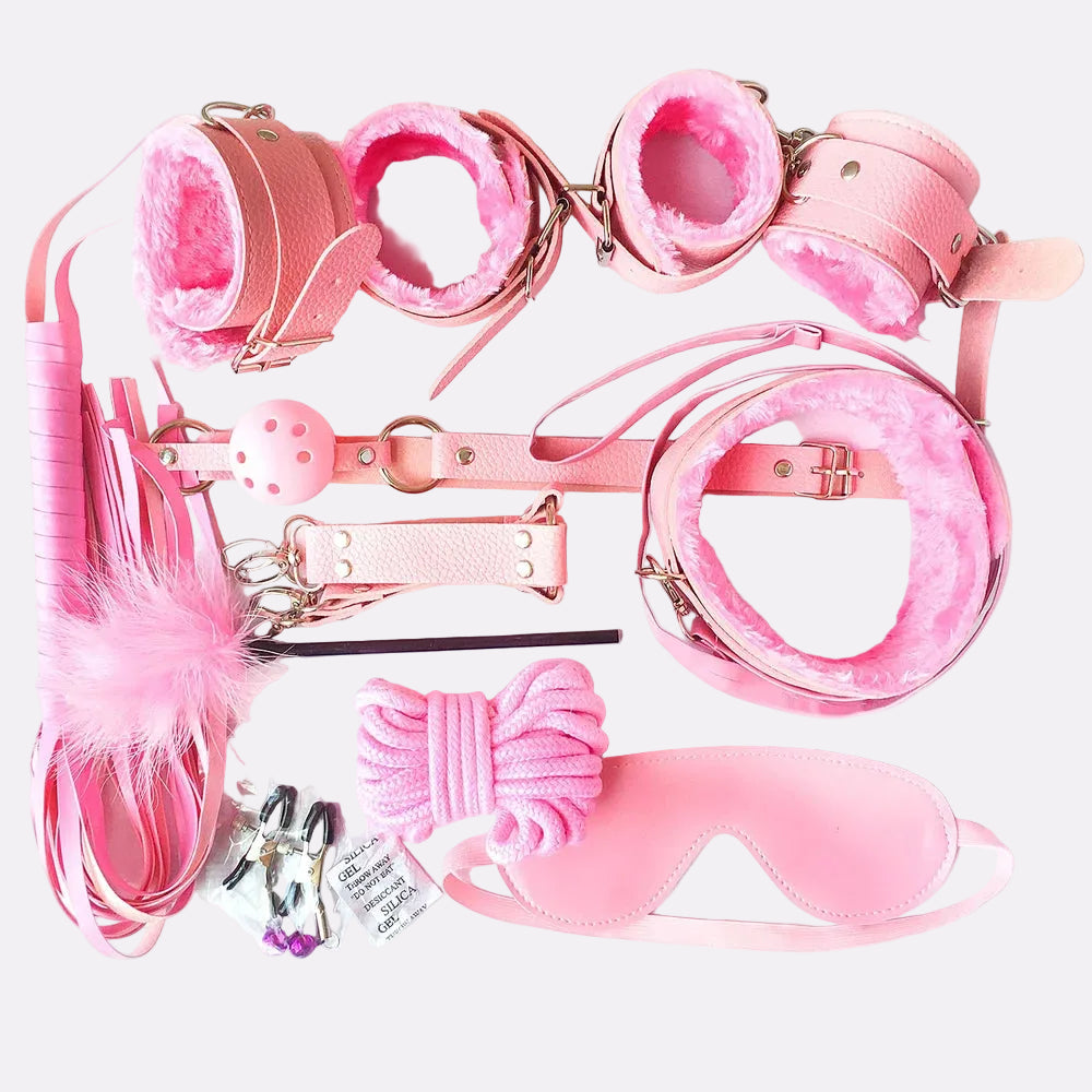 Pink Multi-Piece Wellness Accessory Set – Adjustable Straps & Sensory Accessories