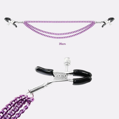 Premium Purple Chain Personal Wellness Accessory – Adjustable Clamps