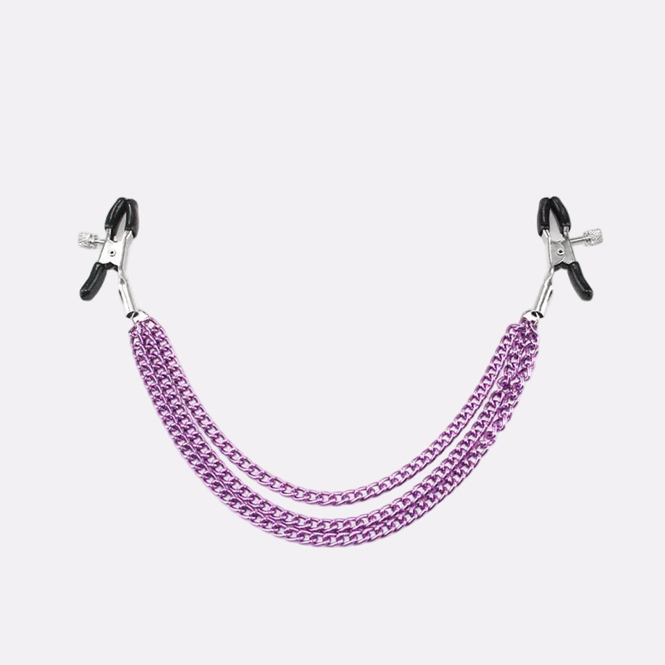 Premium Purple Chain Personal Wellness Accessory – Adjustable Clamps