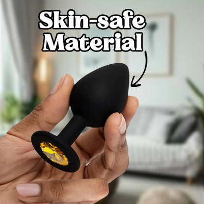 Black Soft Silicone Wellness Massager – Medium