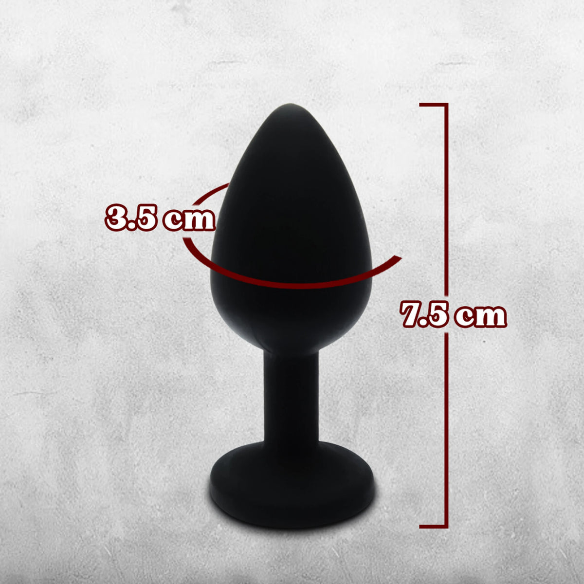 Black Soft Silicone Wellness Massager – Medium